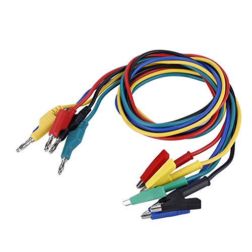 Akozon Bananen Test Kabel, 5pcs P1037 Elektronische Test Leads Kit Hochspannung 1M 4mm Bananen Stecker zu den Krokodil Clip Kabel Test führt Verlängerungskabel Multimeter Test kabel set Akozon Bananen Test Kabel, 5pcs P1037 Elektronische Test Leads Kit Hochspannung 1M 4mm Bananen Stecker zu den Krokodil Clip Kabel Test führt Verlängerungskabel Multimeter Test kabel set von Akozon