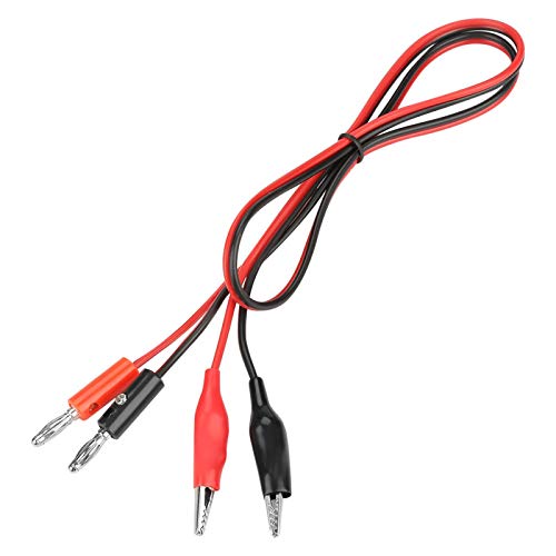 Akozon Bananenstecker Kabel Ausgangskabel Linie Bananenstecker Clip Draht 30V 5A für einstellbares DC-Netzteil Zubehör für Labornetzgeräte von Akozon