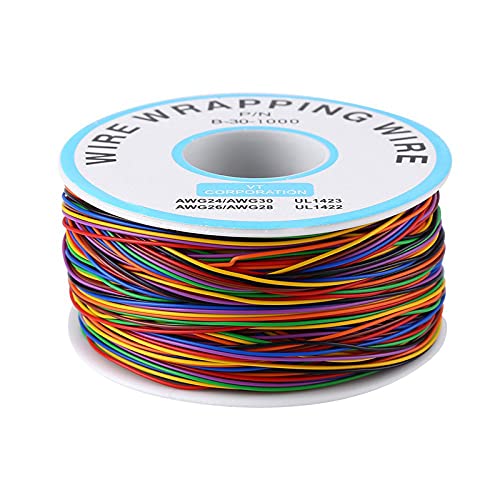 Akozon Coloured Isolierungs Kabel, P/N B-30-1000 250M 8 Wire farbiger Isolierungs-Test-Verpackungs Draht verzinntes kupfernes festes Kabel von Akozon