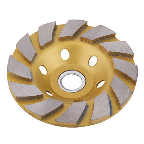 Akozon Diamant Schleiftopf Verdickte Schleifteller Topfscheibe Schleifscheibe 10cm 6 Löcher Diamant Segment Schleifscheibe Disc Gold Disc Bowl Form Grinder Cup für Marmor Beton Stein Keramik Akozon Diamant Schleiftopf Verdickte Schleifteller Topfscheibe Schleifscheibe 10cm 6 Löcher Diamant Segment Schleifscheibe Disc Gold Disc Bowl Form Grinder Cup für Marmor Beton Stein Keramik von Akozon