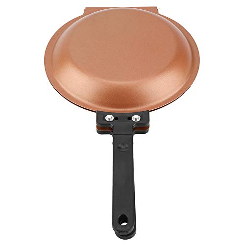 Akozon Doppelpfanne Wendepfanne 7.48in Pfannendurchmesser Bratpfanne Double Side Non-Stick Flip Bratpfanne Spiegelei Pancake Maker Haushalt Küche Kochgeschirr von Akozon