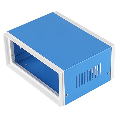 Akozon Enclosure Project Case DIY Box Junction Case Elektronische Gehäuse Blue Metal Enclosure Preventive Case 170 130 80 mm / 6,69 x 5,12 x 3,15 Zoll von Akozon