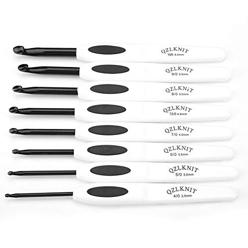 Akozon Garn Haken Häkeln Kit Neue Häkelnadel Set Aluminium Stricknadeln Stiche Mit Weichen Weißen Kunststoffgriff Akozon Garn Haken Häkeln Kit Neue Häkelnadel Set Aluminium Stricknadeln Stiche Mit Weichen Weißen Kunststoffgriff von Akozon