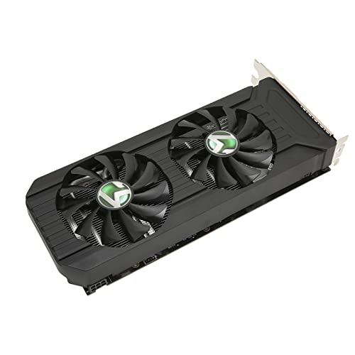 Akozon Grafikkarte mit Zwei Lüftern GTX1060 GDDR5 Grafikkarte Zwei 192-Bit-Lüfter Wenig Lärm Gaming-GPU mit 4K-HDR-Technologie für den Desktop (GTX 1060 3 GB) von Akozon