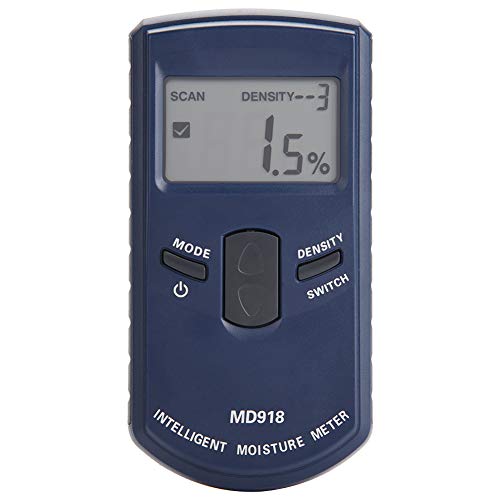 Akozon Holzfeuchtemessgerät, MD918 Digital LCD induktiver Holzfeuchtemessgerät Holzfeuchtetester 4% ~ 80% RH, Feuchtigkeit und Feuchtigkeit in Holz, Wänden, Decken, Teppich und Brennholz von Akozon