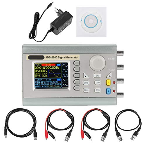 Akozon JDS2900 DDS Signal Generator Zähler,15MHz-60MHz hoher Präzisions Zweikanal Arbitrary Wellenform Funktions Generator Frequenz Meter 266MSa/s Sinus/Dreieck/Quadrat/Pulswelle(15MHz) von Akozon