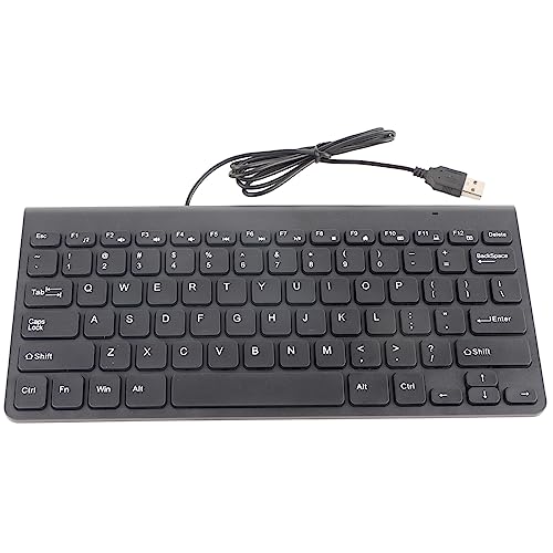 Akozon Kabelgebundenes Board und Maus, Hochwertige Optische USB-Mäuse-Kombination für PC, Laptop, Volle Größe, Kabelgebunden, mit Nummernblock, Schreibtisch-Op, Weiß (Black) von Akozon