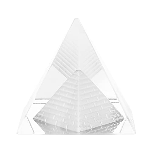 Akozon Kristallpyramide, Phönix-Statue aus Messing, hohe Härte, guter Glanz, Kristall, für Dekoration, Büro, Dekoration, Heimtextilien, transparent, Ägypten von Akozon