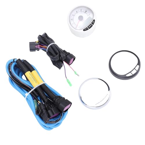 Akozon LCD Marine Tacho Gauge, 85 -mm -Meeres -Tach -Kit mit Kabelbaum 7000 U/Min 79 8m0135634, Data Cable Organizer, Upgrade Silikonkabel Bindungen Wiederverwendbarer von Akozon