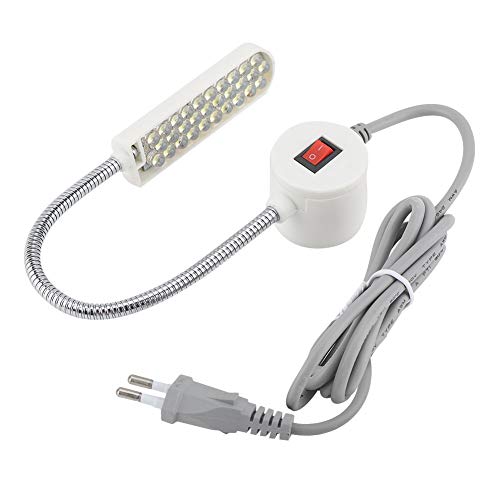 Akozon LED Nähmaschine Magnetisch Lampe 30-LED-Licht LED Nähmaschine Lampe Nähleuchte Arbeiten Beleuchtung Schwanenhalslampe mit Magnetfuß (EU-Stecker 220 V) von Akozon