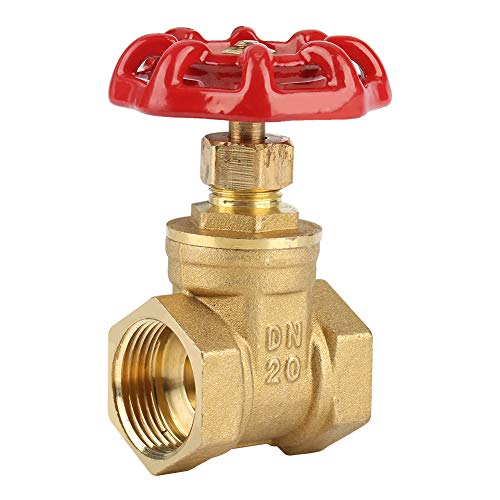 Akozon Messing Absperrschieber Messingventil, Muffen Absperrschieber DN20 Innengewinde Wasser Absperrschieber BSPP G3/4 Drehschieberventil 232PSI mit Metallhandrad für Wasser Öl Gas Akozon Messing Absperrschieber Messingventil, Muffen Absperrschieber DN20 Innengewinde Wasser Absperrschieber BSPP G3/4 Drehschieberventil 232PSI mit Metallhandrad für Wasser Öl Gas von Akozon