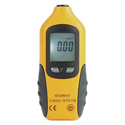 Akozon Mikrowellen Detektor,HT-M2 Digital LCD EMF Messgeräte Anzeigen Mikrowellen Radiation Leckage Detektor,Elektromagnetische Strahlung Detektor Strahlungs Meter Prüfvorrichtung 0-9,99 MW/cm2 von Akozon