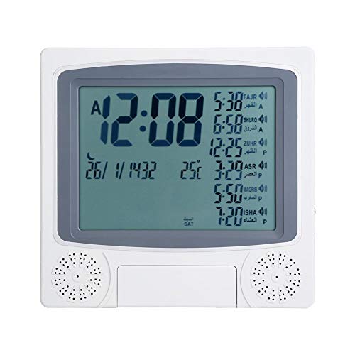 Akozon Muslim Uhr Neue Digital Islamic Clock Muslim Geschenk Alarm Azan Gebet Alarm LCD Uhr von Akozon