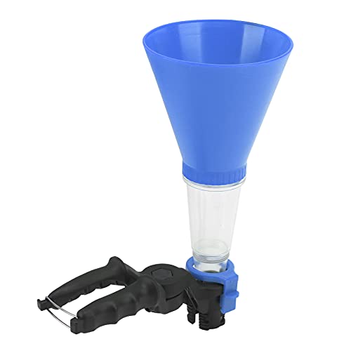 Akozon Öltrichter-Kit, Universa ABS Öl-Kraftstoff-Trichter mit Klemme Öltrichter Einstellbare Öltrichter-Adapter Alles in Einem(Blau) von Akozon