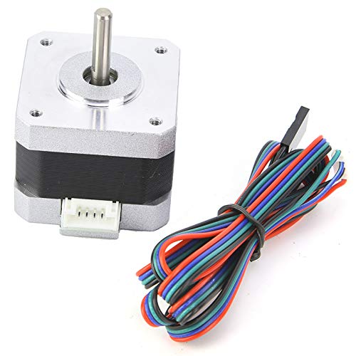 Akozon Schrittmotor DC4.0V 1.2A 1.8 ° Nema 17 Bipolarer Schrittmotor 320mN.m / 45oz.in mit Verbindungskabel für 3D-Drucker 34mm Höhe Ersatz Zubehörteil Auto von Akozon