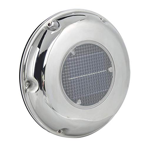 Akozon Solar Ventilator Marine Solarlüfter Boot Elektro-Ventilator Edelstahl-Abluftventilator für Boote Wohnmobile Schuppen von Akozon