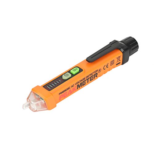 Akozon Spannungsprüfer PEAKMETER NCV Detektor Spannungsprüfer Stift AC12-1000V Durchgangsprüfer einstellbare Empfindlichkeit mit LED-Taschenlampe Akozon Spannungsprüfer PEAKMETER NCV Detektor Spannungsprüfer Stift AC12-1000V Durchgangsprüfer einstellbare Empfindlichkeit mit LED-Taschenlampe von Akozon