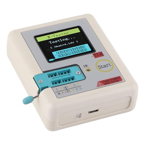 Akozon T7H TFT Transistor Tester - Multifunktionsgrafikanzeige mit Automatischer Zenerdiodenerkennung, Infrarot -Codierung und Wiederaufladbarer Batterie von Akozon