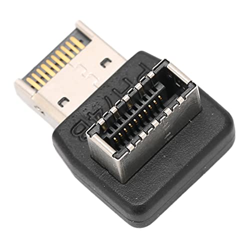 Akozon USB3.1-Typ-E-Adapter, Typ-Computer-Motherboard, 90-Grad-USB-USB-zu-Adapter, Typ-E-Grad-Lenkwinkel PH74B-Adapter PH74A mit Unterstützung von 0G 3.2 20G (PH74B) von Akozon