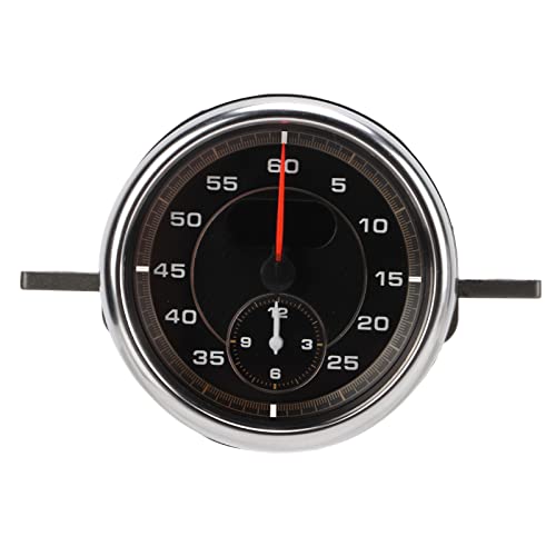 Akozon Uhr für das Armaturenbrett Des Autos Kfz-Uhr Zubehör für Den Autoinnenraum Für Cayenne Panamera MACAN 718 911(Schwarz) von Akozon