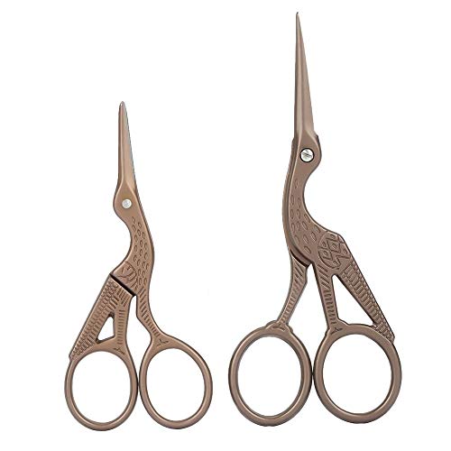 Akozon Vintage Schere 2 Stück Kran Form Schere Retro Titan Schwarz Edelstahl Carving Crane Form für Office Home Hair Cutting DIY Handwerk Werkzeug Stickerei,Stickschere,Nähen, Kunst Arbeit,Alltag Akozon Vintage Schere 2 Stück Kran Form Schere Retro Titan Schwarz Edelstahl Carving Crane Form für Office Home Hair Cutting DIY Handwerk Werkzeug Stickerei,Stickschere,Nähen, Kunst Arbeit,Alltag von Akozon