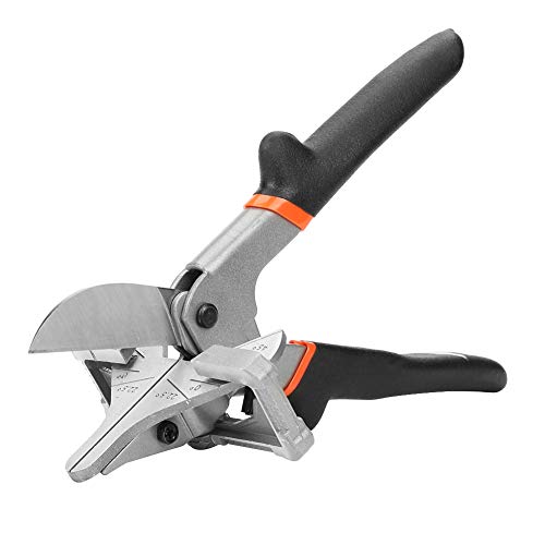 Trim Shears, Akozon Winkelschere,Gehrungsschere,Präzise Mehrwinkel-Gehrungsschere 0°-135° Gehrungsschere Cutter Edelstahl Dichtungsschere Trim Cutter Handwerkzeug für Drahttröge, Kunststoffe von Akozon