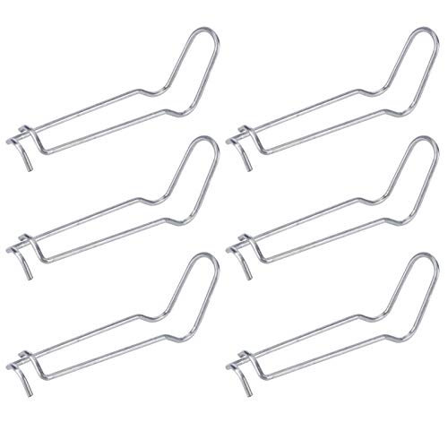 Befestigungsklammern, Befestigungsklammer aus Edelstahl, für Halterung, Feder, Gewächshaus, Pflanzen, 30 Stück, Federklammer, Gewächshaus, Garten, 16 mm Durchmesser, Halterung aus Edelstahl für d von Akozon