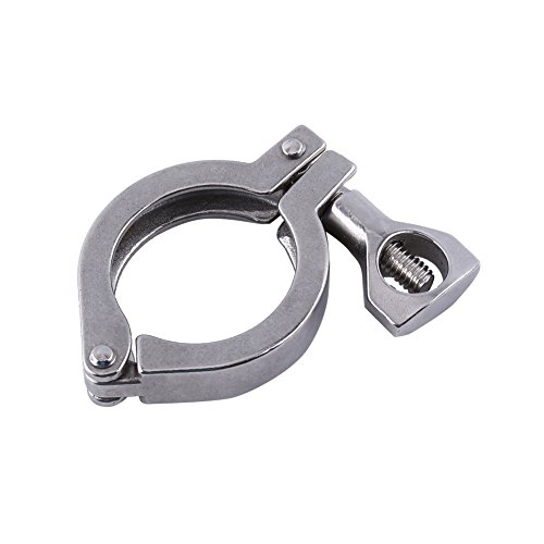 Edelstahl 304 Single Pin Hochleistungs-Tri-Clamp mit Flügelmutter für Ferrule TC 1,5 ''(OD1.5") von Akozon