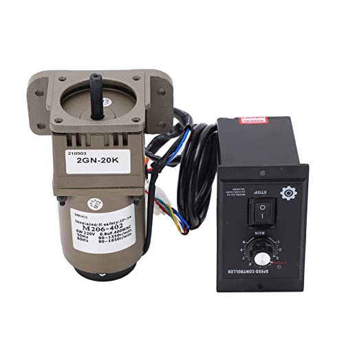 Elektrischer Getriebemotor, AC 220V 6W Einphasen-Asynchrongetriebemotor Verzögerung einstellbare Drehzahl(20K) von Akozon