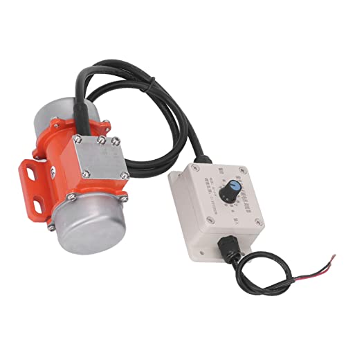 Elektrischer Vibrationsmotor, Erregungskraft 30 W, 4000 U/min, Bürstenlos, Einstellbare Vibration, Beton, Gleichstrom, mit Drehzahlregler, DC 12 V, 2,8 A (DC24V) von Akozon