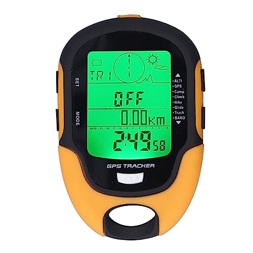 GPS-Multifunktionsmessgerät, Elektronischer Höhenmesser, Barometer, Thermometer, Hygrometer, Digitaler Wasserdichter Kompass von Akozon