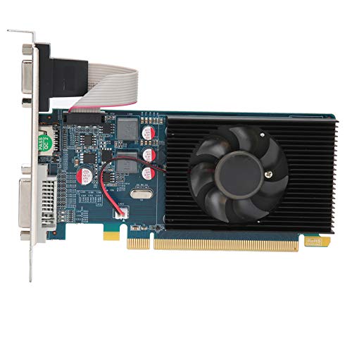 HD7450 Grafikkarte, 2G 64bit DDR3 PCI Express 3.0 Computer Computer Graphics 64 Bit Office Desktop Zubehör 600 MHz für von Akozon