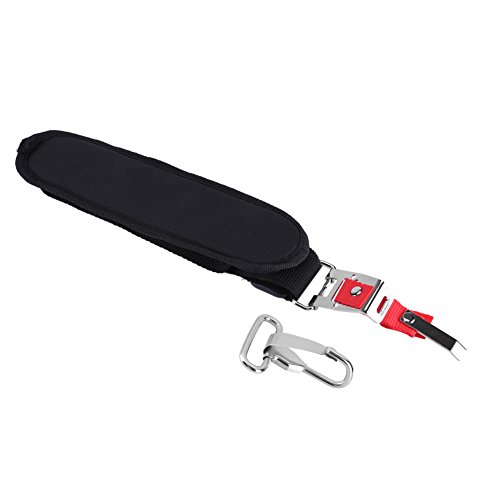 Harness Black Nylon Verstellbarer Harness-Schultergurt für Trimmer-Freischneider mit Tragehaken von Akozon