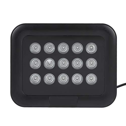 IR-Strahler, DC 12 V 15 Stück Infrarot-LED-Array-Licht IP66 Vision Wasserdichtes Nachtlicht für Kamera Security Vision Waterproof Bay IP65 CCTV von Akozon