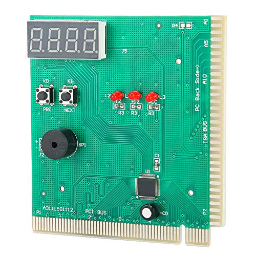 PC-Motherboard-Diagnosekarte, 4-stelliger Analysator, Computer-Motherboard-Tester-Kit, Motherboards Post-Tester für PCI ISAanalyzer Board Mainboard ISA von Akozon
