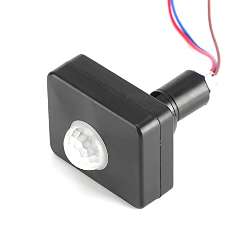 Akozon PIR-Sensor, Beleuchtung Sensor Detektor Wand Outdoor-Gehweg-Schalter Outdoor Schwarz PIR Infrarot-Bewegung von Akozon
