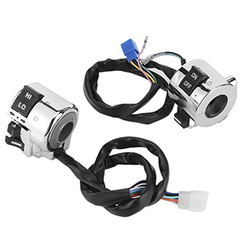 Paar Lenker Schalter Steuerknopf für Blinker Scheinwerfer Horn 25mm Universal von Akozon
