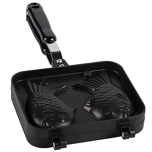 Akozon Taiyaki-Maker, Maker-Pfanne mit 2-seitiger Fischform, Fischwaffel, Edelstahlform, Antihaft-Backformen, Waffelkuchen Akozon Taiyaki-Maker, Maker-Pfanne mit 2-seitiger Fischform, Fischwaffel, Edelstahlform, Antihaft-Backformen, Waffelkuchen von Akozon