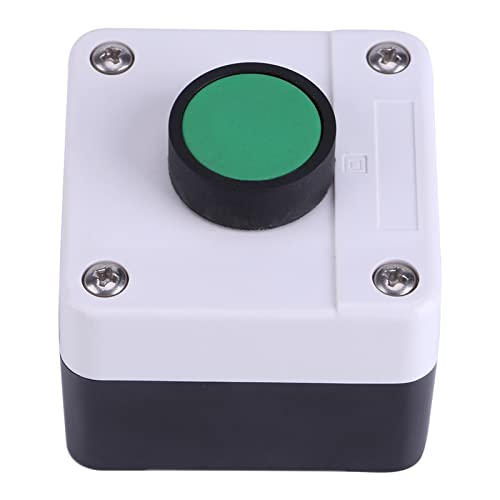 Taster 230v Flach Tore, Switch One Button Control Box Druckschalterbox für Toröffner Wetterfester Grüner Druck Taster 230v Flach Tore, Switch One Button Control Box Druckschalterbox für Toröffner Wetterfester Grüner Druck von Akozon