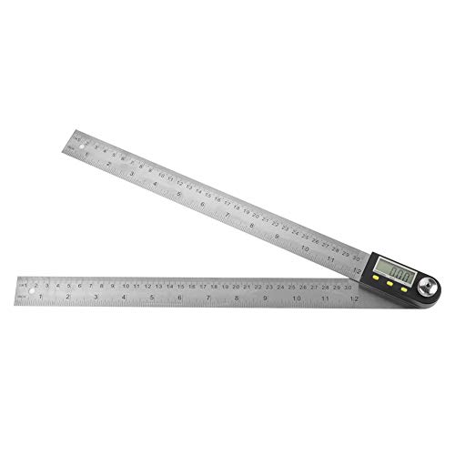 Winkelmesser-Digital Winkelmesser Winkelmesser 0-300 mm Edelstahl Elektronischer Winkelmesser Digital Goniometer Winkelmesser Gehrungsmesser Lineal für die Holzbearbeitung Schreinerbau DIY von Akozon