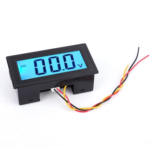 YB5135DB LCD Digitalanzeige Dreidraht Spannungsmesser Monitor Voltmeter YB5135DB LCD Digital (Vollständige Abdichtung DC0-200V) von Akozon