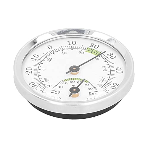 Zifferblatt-Thermometer, Mini-Hygrometer für den Außenbereich, Manuelles Thermometer, Hygrometer, Garten-Humidor, Gewächshaus, Garten, Zuhause, Sicher von Akozon