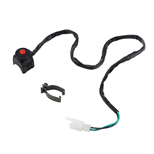 lenkerschalter Motorrad Lenkerschalter, 7/8 Zoll 12V Motorrad Lenker Start/Stop Schalter Multifunktional Hupen Taschenlampe Scheinwerfer 22mm Schalter Killswitch für Motorrad Roller ATV Ersatz Zubehör von Akozon