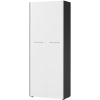 Aktenschrank PASADENA, 2 Flügeltüren, Höhe 1.960 mm, Breite 750 mm, Graphit/Weiß von Jungheinrich PROFISHOP
