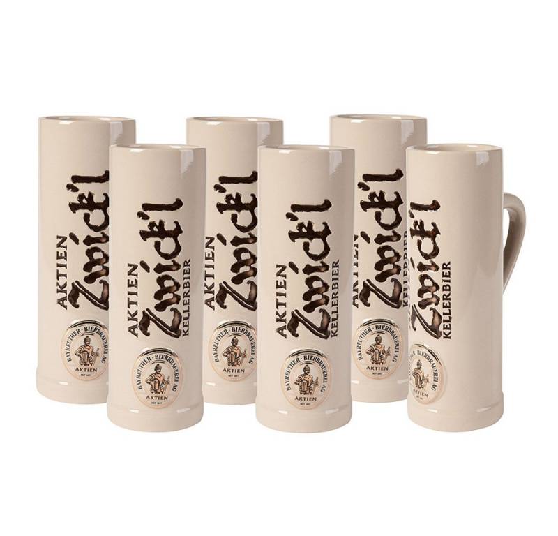 Aktien Bayreuther Bierbrauerei AG Bierkrug Aktien Zwickl Bierkrug aus Steingut, Bayreuth 2013 Edition, Rustikal und Traditionell von Aktien Bayreuther Bierbrauerei AG