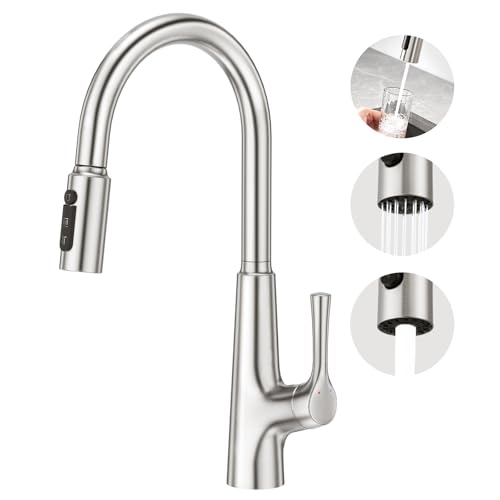 Aktines 3 Wege Küchenarmatur mit Brause Ausziehbar, Trinkwasserhahn Küche mit Brause ausziehbar, Einhebelmischer Spültischarmatur Armatur Wasserhahn Küche für Wasserfilter Osmose Edelstahl gebürstet Aktines 3 Wege Küchenarmatur mit Brause Ausziehbar, Trinkwasserhahn Küche mit Brause ausziehbar, Einhebelmischer Spültischarmatur Armatur Wasserhahn Küche für Wasserfilter Osmose Edelstahl gebürstet von Aktines