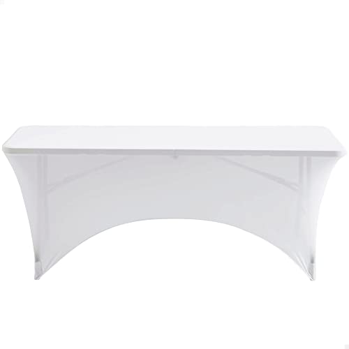 Aktive 61547 - Gartentisch Abdeckung, wasserdicht, weiß, elastischer Tisch, 180 x 76 x 76 cm von AKTIVE