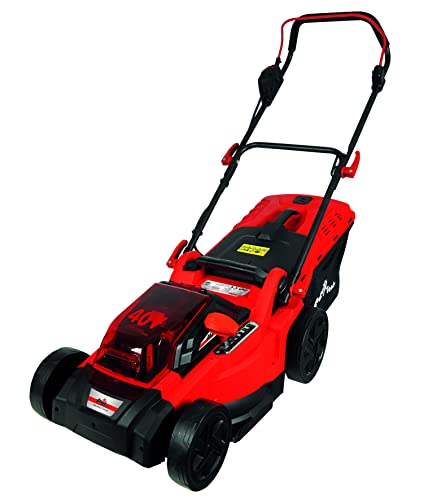Grizzly Battery Lawnmower 40 Volt - Mulching Function, 6-Way Height Adjustment, includes 2 x 20 Volt 4.0 Ah Battery, Charger, Collection Bag von AkumuliatorinÄ—
