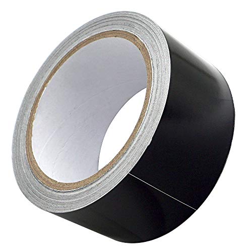 Akuoly Aluminiumband Aluband Selbstklebendes Aluminiumklebebänder Thermoshield schattierung Hitzeschutzband Aluklebeband, 50mm breit 20m lang schwarz von Akuoly