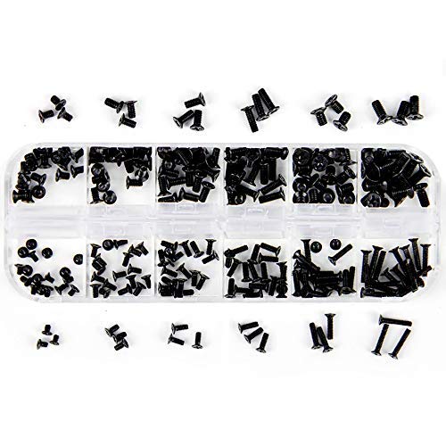 Akuoly PC Schrauben sortierten Set M2 M3 M2.5 Computerschrauben für Universal Laptop PC Computer Reparatur Zubehör Pack von 240, Schwarz Akuoly PC Schrauben sortierten Set M2 M3 M2.5 Computerschrauben für Universal Laptop PC Computer Reparatur Zubehör Pack von 240, Schwarz von Akuoly